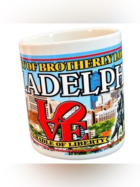Philadelphia Liberty Bell LOVE Souvenir Coffee Mug